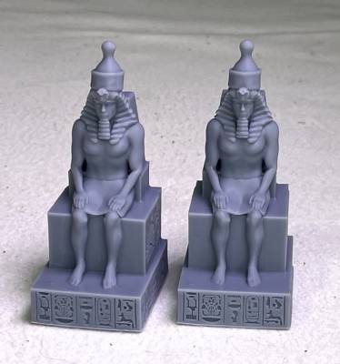 Egyptian Sitting Statues Set #2